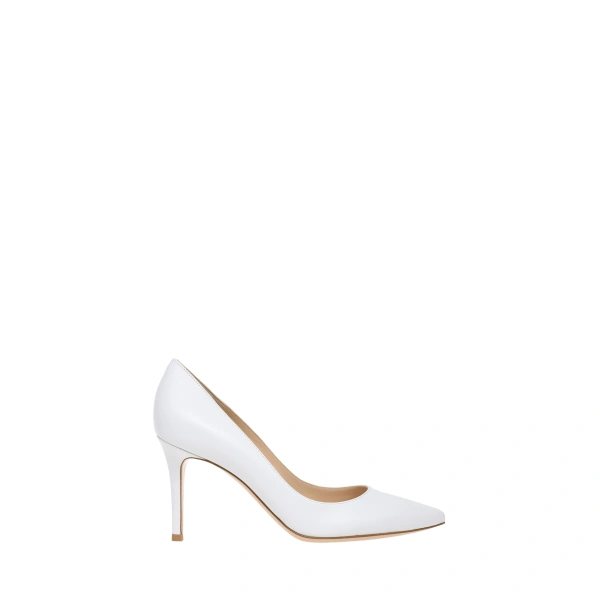 Gianvito Rossi Gianvito 85 Pumps in White Leather | Pumps