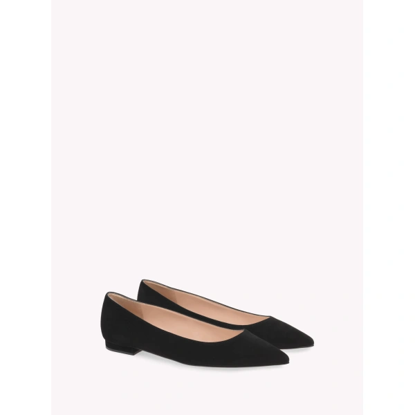 Gianvito Rossi Gianvito Ballet Flats in Black Suede, view 2 | Ballet Flats