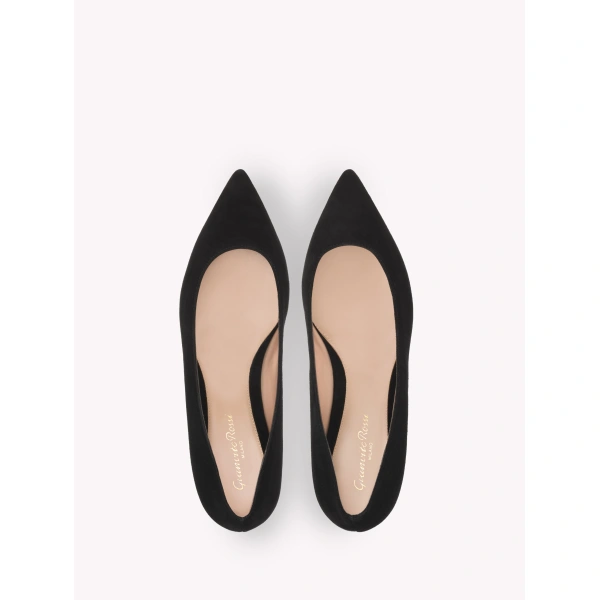 Gianvito Rossi Gianvito Ballet Flats in Black Suede, view 3 | Ballet Flats