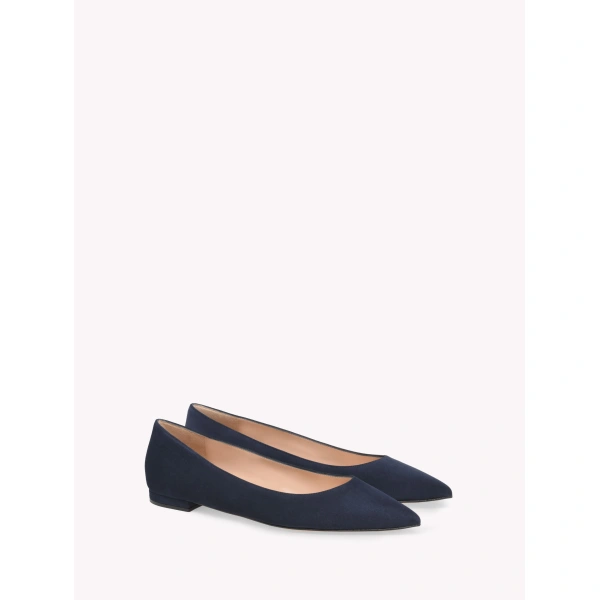 Gianvito Rossi Gianvito Ballet Flats in Denim Suede, view 2 | Ballet Flats