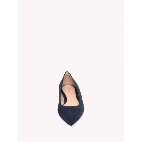 Gianvito Rossi Gianvito Ballet Flats in Denim Suede, view 4 | Ballet Flats
