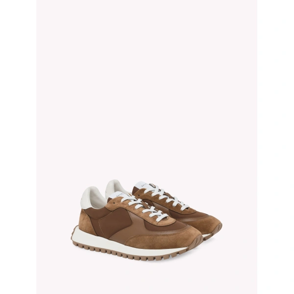 Gianvito Rossi Gravel Sneakers in Brown Suede, view 2 | Sneakers