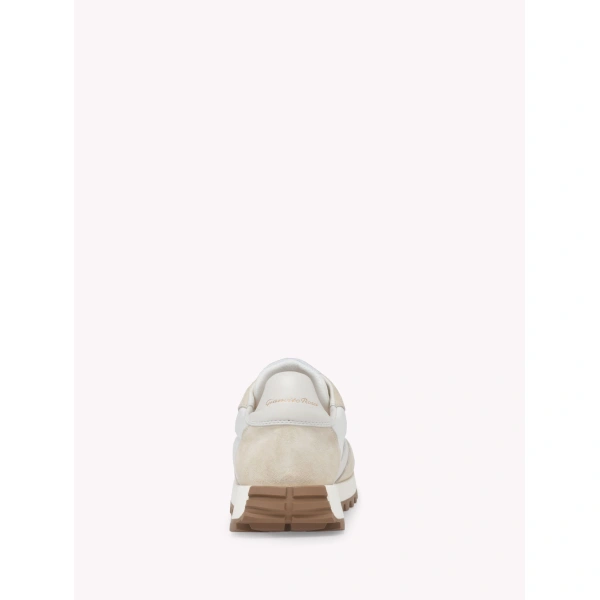 Gianvito Rossi Gravel Sneakers in White Suede, view 4 | Sneakers