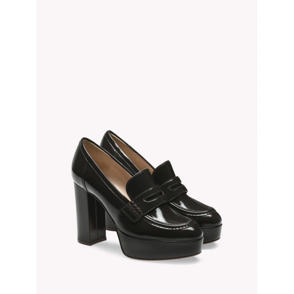 Gianvito Rossi Hadden Platform Pumps in Mocha, view 2 | Platform Heels