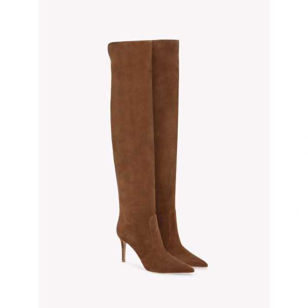 Gianvito Rossi Hansen Over-the-Knee Boots in Texas Suede, view 2 | Boots