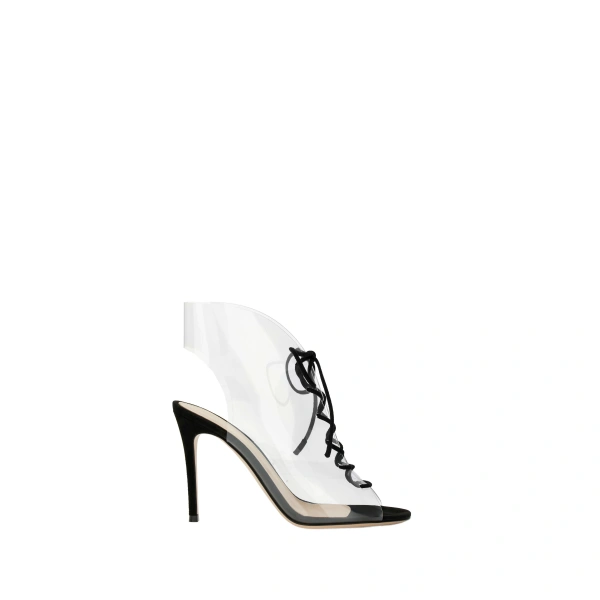 Gianvito Rossi Helmut 95 Ankle Boots in Black Plexi | Ankle Boots