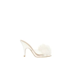 Gianvito Rossi Igea Mules in White Plexi | Mules