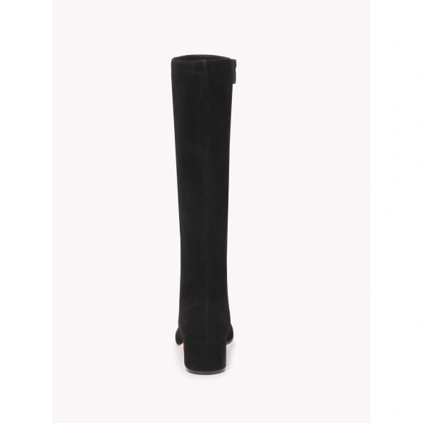 Gianvito Rossi Joelle 45 Knee-High Boots in Black Suede, view 4 | Knee-High Boots