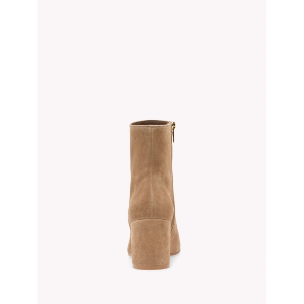Gianvito Rossi Joelle Ankle Boots in Camel Suede, view 4 | Ankle Boots