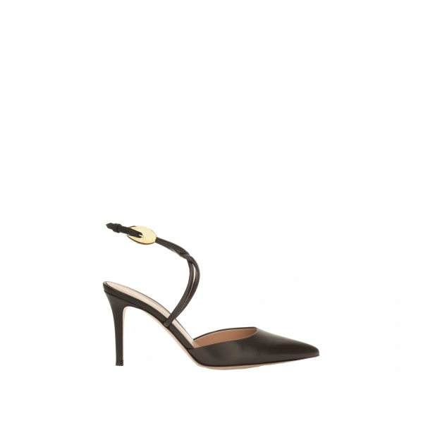 Gianvito Rossi Jungle Mamba Slingbacks in Mocha Nappa | Slingbacks
