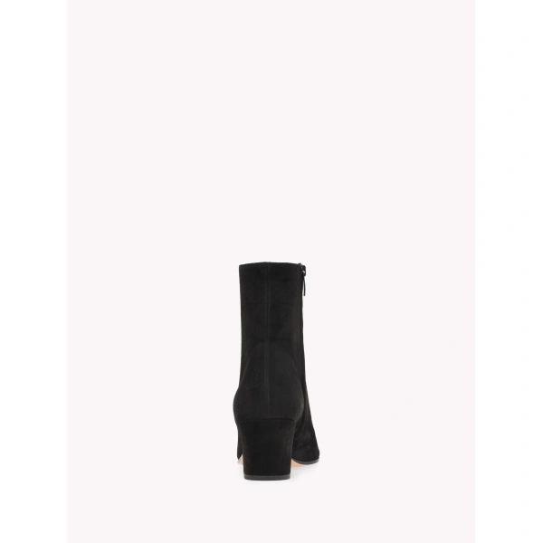 Gianvito Rossi Keinna 55 Ankle Boots in Black Suede, view 4 | Ankle Boots