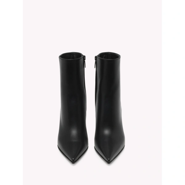 Gianvito Rossi Keinna Ankle Boots in Black Leather, view 3 | Ankle Boots