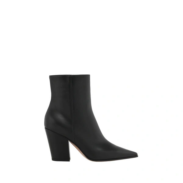 Gianvito Rossi Keinna Ankle Boots in Black Leather | Ankle Boots