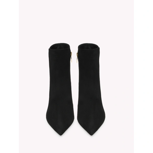 Gianvito Rossi Levy 55 Ankle Boots in Black Suede, view 3 | Ankle Boots
