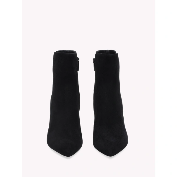 Gianvito Rossi Levy 85 Ankle Boots in Black Suede, view 3 | Ankle Boots