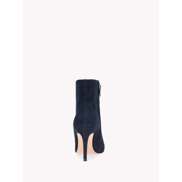 Gianvito Rossi Levy 85 Ankle Boots in Denim Suede, view 4 | Ankle Boots