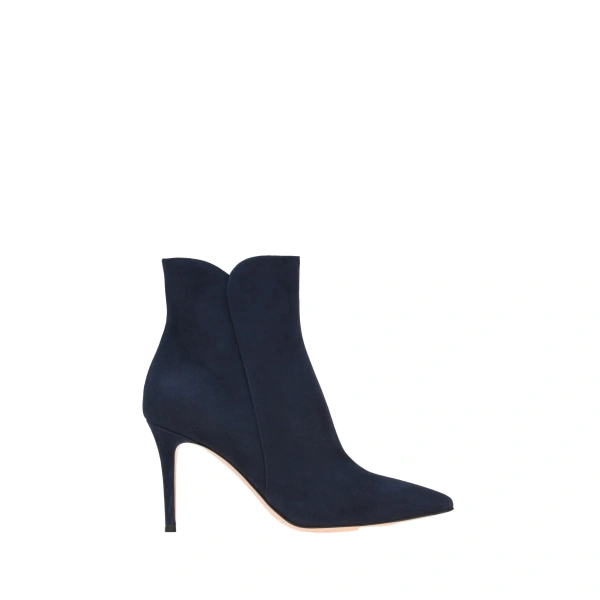 Gianvito Rossi Levy 85 Ankle Boots in Denim Suede | Ankle Boots