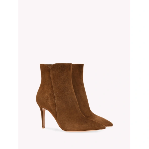 Gianvito Rossi Levy 85 Ankle Boots in Texas Suede, view 2 | Ankle Boots