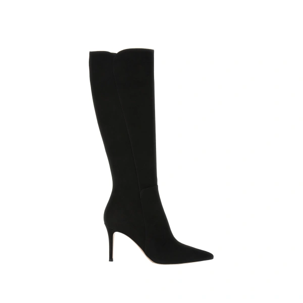 Gianvito Rossi Levy Knee-High Boots in Black Suede | Knee-High Boots