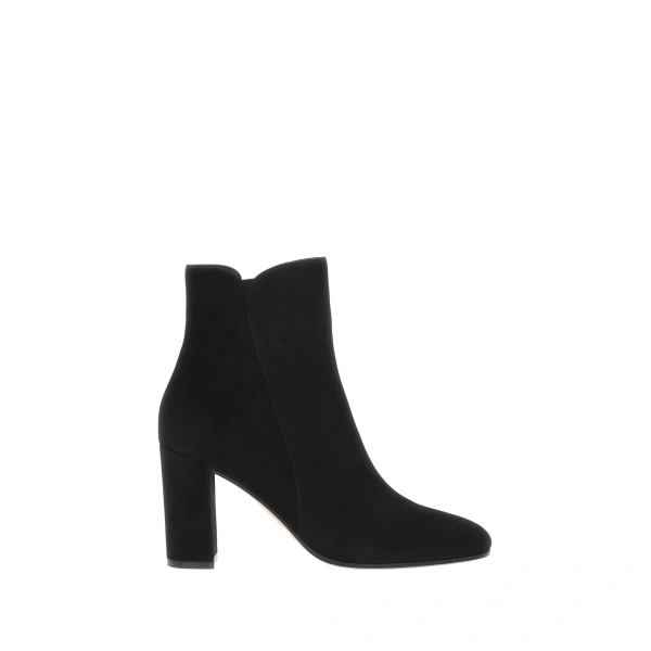 Gianvito Rossi Lisa Ankle Boots in Black Suede | Ankle Boots