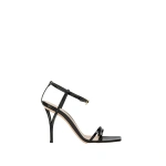 Gianvito Rossi Lumière Sandals in Black Glossy Nappa | Sandals