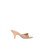 Gianvito Rossi Malè Mules in Gold Python | Mules