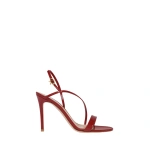 Gianvito Rossi Manhattan 95 Sandals in Red Glossy Nappa | Sandals