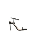Gianvito Rossi Mayfair Crystal Sandals in Black Suede | Sandals
