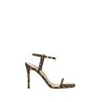 Gianvito Rossi Mayfair Sandals in Brown Fabric | Sandals