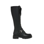 Gianvito Rossi Miles Knee-High Boots in Black Leather | Knee-High Boots