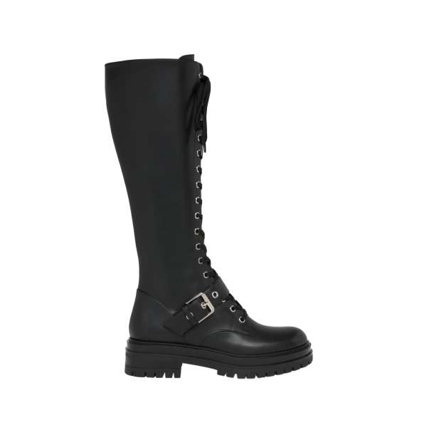 Gianvito Rossi Miles Knee-High Boots in Black Leather | Knee-High Boots