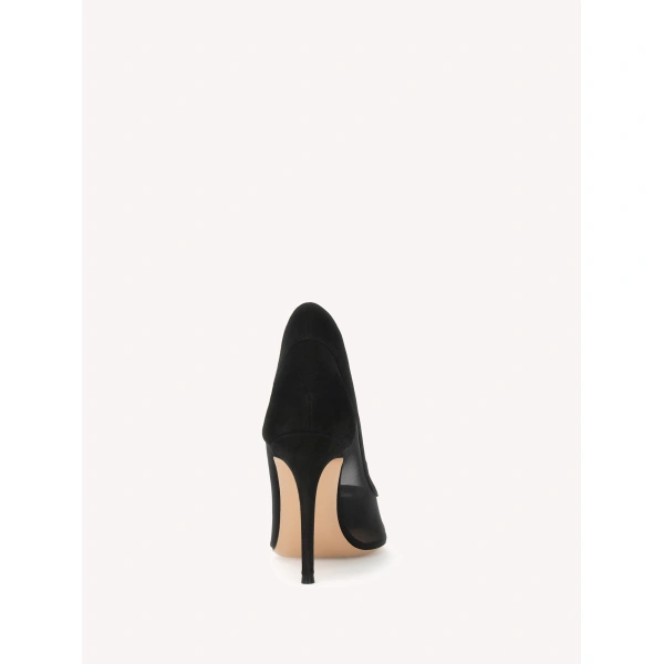 Gianvito Rossi Mina Pumps in Black Suede, view 4 | Pumps