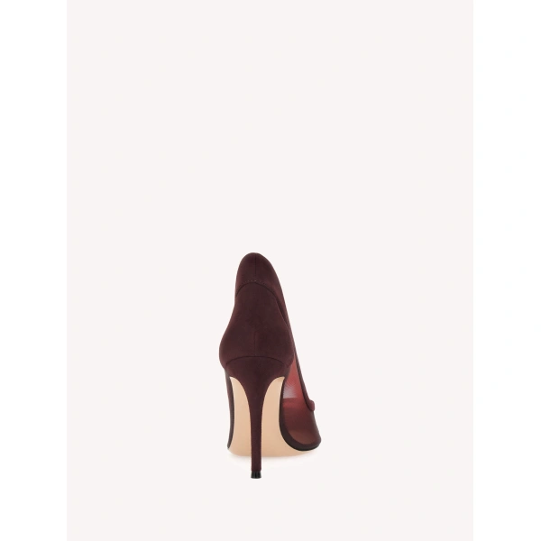 Gianvito Rossi Mina Pumps in Red Suede, view 4 | Pumps