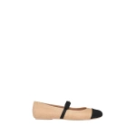 Gianvito Rossi Minou Ballet Flats in Brown Fabric | Ballet Flats