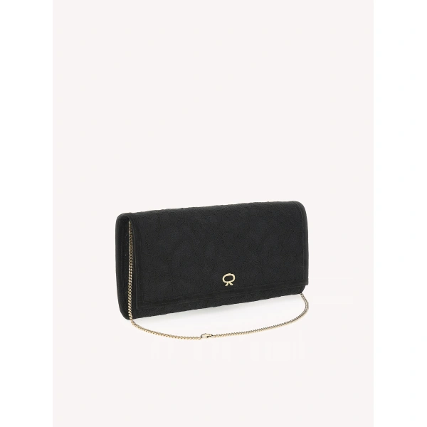 Gianvito Rossi Monica Clutch in Black, view 4 | Clutch Bags