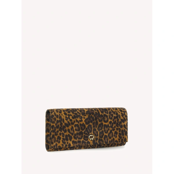 Gianvito Rossi Monica Clutch in Leopard Print, view 2 | Clutch Bags