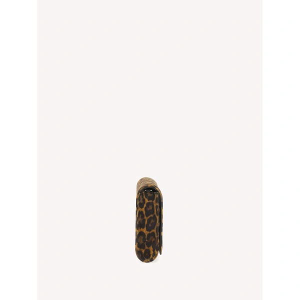 Gianvito Rossi Monica Clutch in Leopard Print, view 3 | Clutch Bags