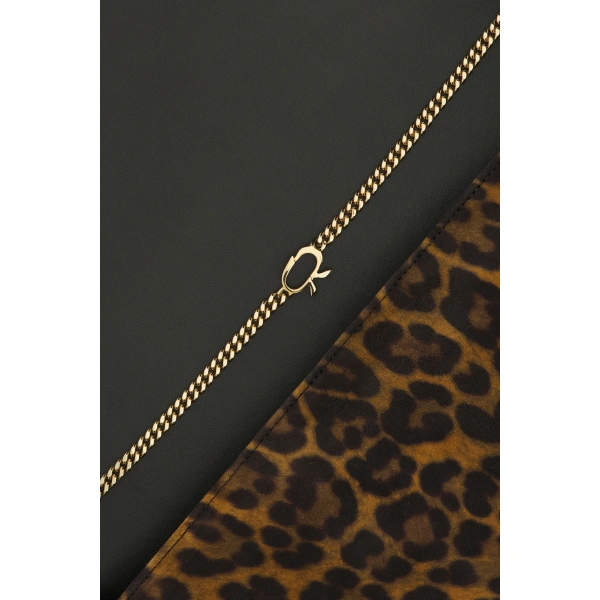 Gianvito Rossi Monica Clutch in Leopard Print, view 6 | Clutch Bags