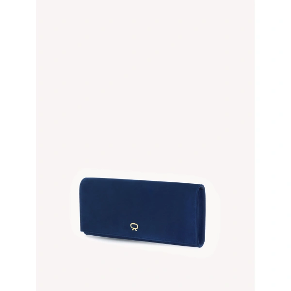 Gianvito Rossi Monica Clutch in Navy, view 2 | Clutch Bags