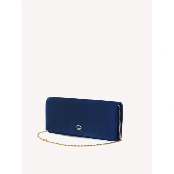 Gianvito Rossi Monica Clutch in Navy, view 4 | Clutch Bags