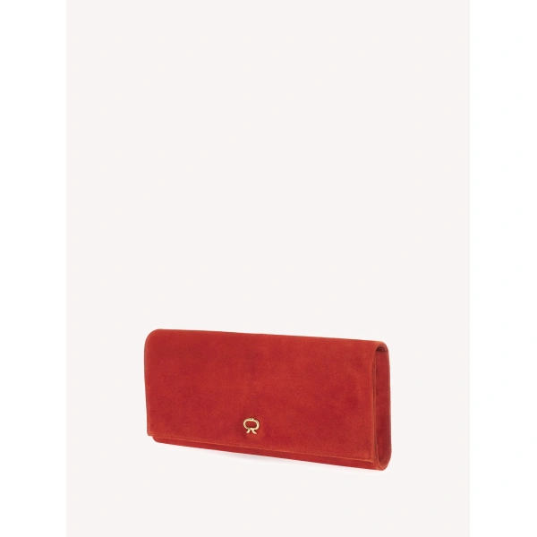Gianvito Rossi Monica Clutch in Orange, view 2 | Clutch Bags