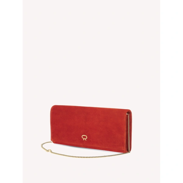 Gianvito Rossi Monica Clutch in Orange, view 4 | Clutch Bags