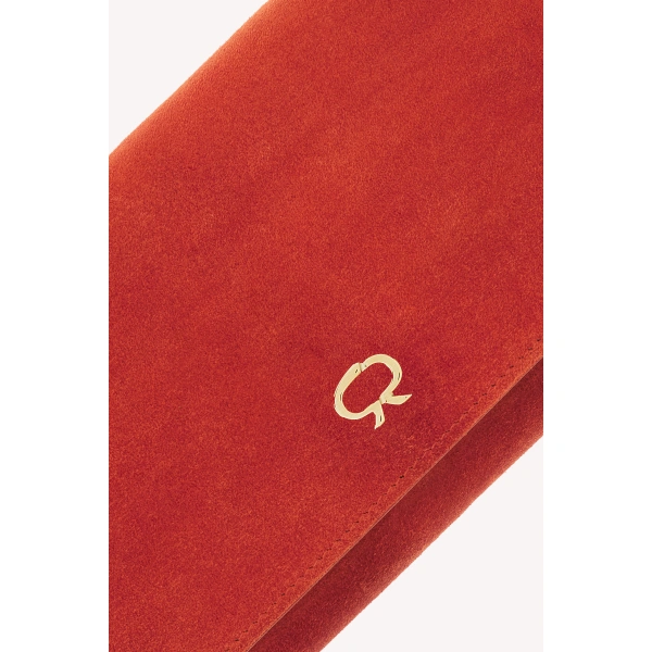 Gianvito Rossi Monica Clutch in Orange, view 5 | Clutch Bags