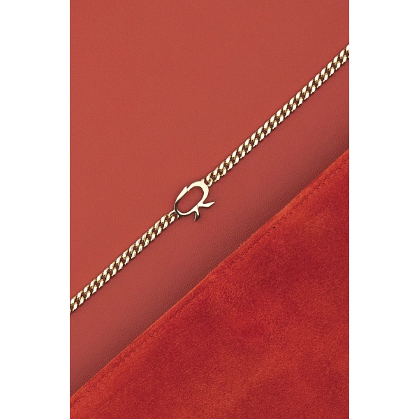 Gianvito Rossi Monica Clutch in Orange, view 6 | Clutch Bags