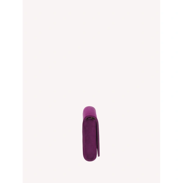 Gianvito Rossi Monica Clutch in Purple, view 3 | Clutch Bags