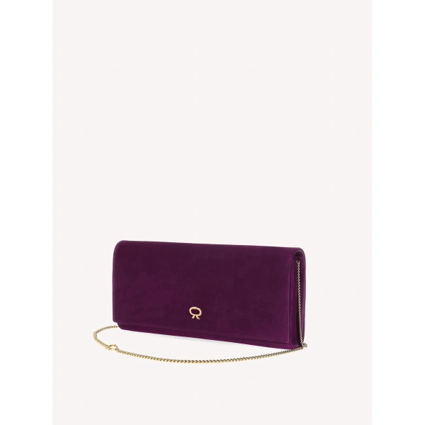 Gianvito Rossi Monica Clutch in Purple, view 4 | Clutch Bags