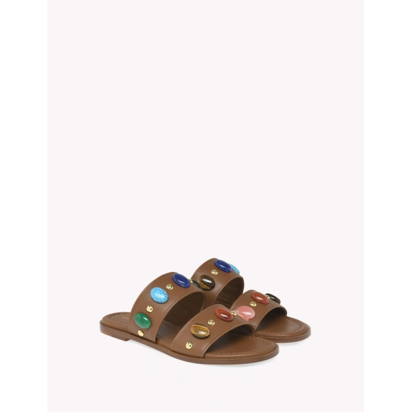 Gianvito Rossi Pasha 05 Flats in Tan Leather, view 2 | Flats