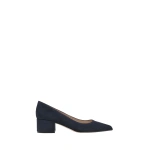 Gianvito Rossi Piper 45 Pumps in Denim Suede | Kitten Heels