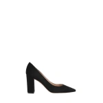 Gianvito Rossi Piper 85 Pumps in Black Suede | Pumps