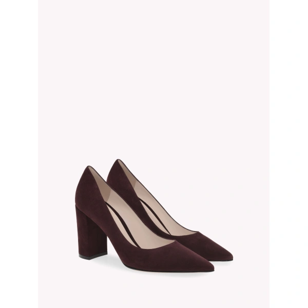 Gianvito Rossi Piper 85 Pumps in Burgundy, view 2 | Pumps